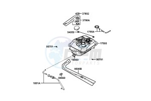 AGILITY DELIVER 50cc drawing Fuel  tank