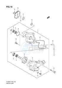 DL650 ABS V-STROM EU-UK drawing WATER PUMP