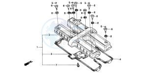 CBX750P2 drawing CYLINDER HEAD COVER