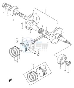 LT-F300 (E24) drawing CRANKSHAFT