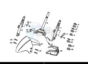 MASK 50 (XE05W1-IT) (L7-L9) drawing STEERING STEM FRONT CUSHION / MASK 50 (XE05W1-IT) (L7-L9)