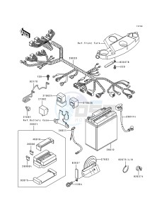 ZX 600 D [NINJA ZX-6] (D2-D4) [NINJA ZX-6] drawing ELECTRICAL EQUIPMENT