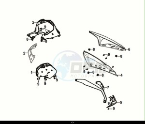 JET 14 125 LC ABS (E5) (XC12WZ-EU) (M1) drawing METER - WIND SCREEN