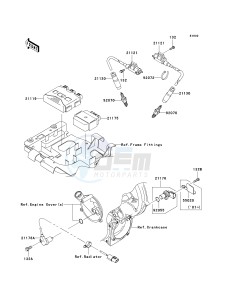 KVF 750 B (BRUTE FORCE 750 4X4I) (B6F-B7FA) B6F drawing IGNITION SYSTEM