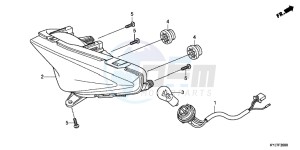 CBR250RAD CBR250R ABS 2E - (2E) drawing TAILLIGHT