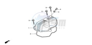 XR125L drawing CYLINDER HEAD COVER (XR125L3)