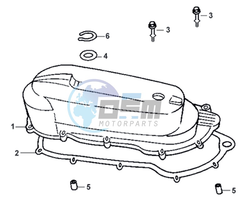 CRANKCASE COVER LEFT