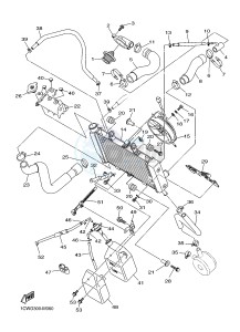 XJ6F 600 DIVERSION F CYPRUS drawing RADIATOR & HOSE