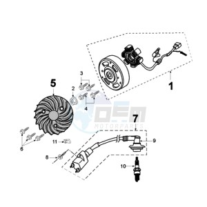 LUDIX 12 RL2A drawing IGNITION PART