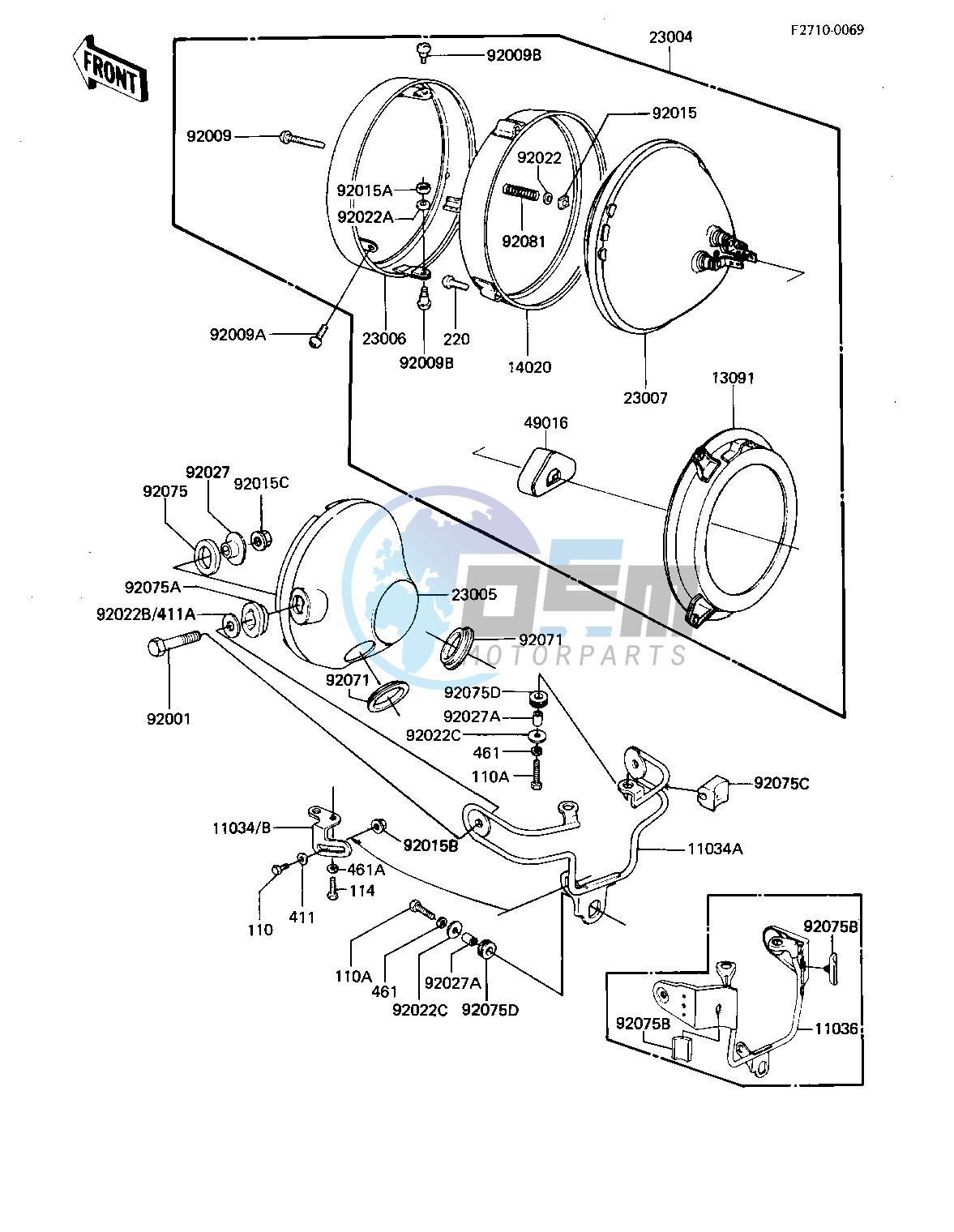 HEADLIGHT -- 81-82 H1_H2- -