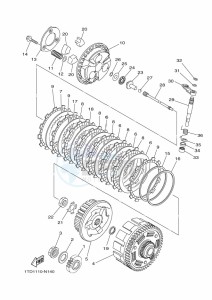 YFZ450R YFZ45YSXK (BW2H) drawing CLUTCH