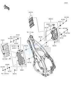 KX450F KX450HJF EU drawing Radiator