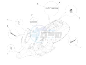 LXV 125 4T 3V E3 (APAC) drawing Plates - Emblems