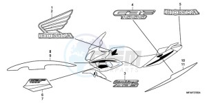 CBF1000A9 Europe Direct - (ED) drawing STRIPE/MARK