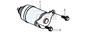 MIO 100 HU10W8-F drawing STARTER / STARTER CLUTCH