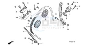 CBF1000AA France - (F / ABS CMF) drawing CAM CHAIN/TENSIONER