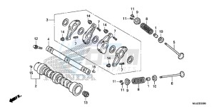 NC750SAE NC750SA ED drawing CAMSHAFT/ VALVE