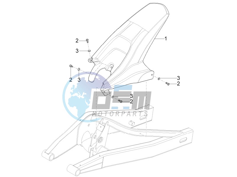 Rear mudguard