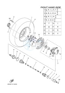 YFM700FWAD YFM700PSF GRIZZLY 700 EPS (B38A) drawing FRONT WHEEL 2