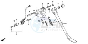 VTX1800C1 drawing SIDE STAND