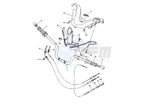 XP T-MAX BLACK MAX 500 drawing STEERING HANDLE - CABLE