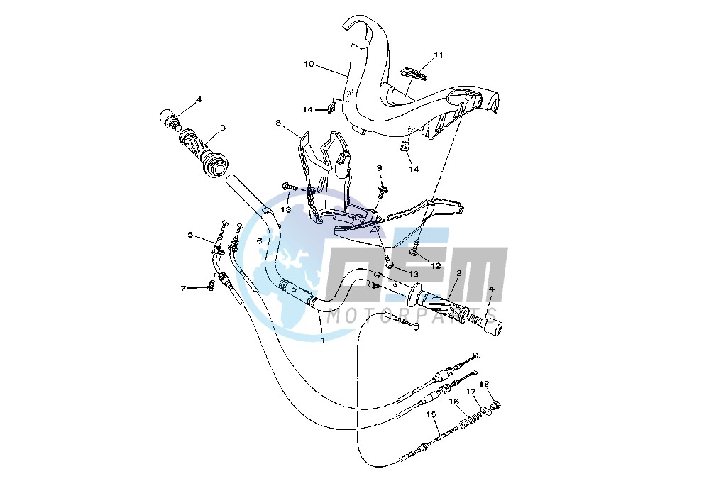 STEERING HANDLE - CABLE