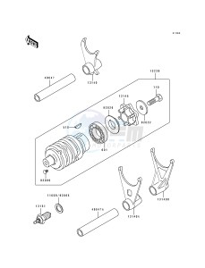 ZX 600 D [NINJA ZX-6] (D2-D4) [NINJA ZX-6] drawing CHANGE DRUM_SHIFT FORK