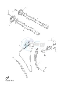 FJR1300A FJR1300-A FJR1300A ABS (B888) drawing CAMSHAFT & CHAIN