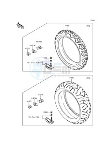 1400GTR ABS ZG1400EFF FR GB XX (EU ME A(FRICA) drawing Tires