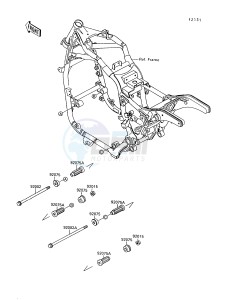 VN 1500 A [VULCAN 88] (A6-A9) [VULCAN 88] drawing FRAME FITTINGS