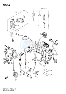 GSF1250 (E2) Bandit drawing WIRING HARNESS (GSF1250AK7 AK8 AK9)