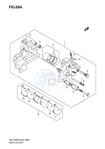 GSF1200 (E2) Bandit drawing REAR CALIPER (GSF1200AK6 SAK6)