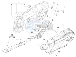 LIBERTY 50 CORPORATE NO ABS E4 (EMEA) drawing Crankcase cover - Crankcase cooling