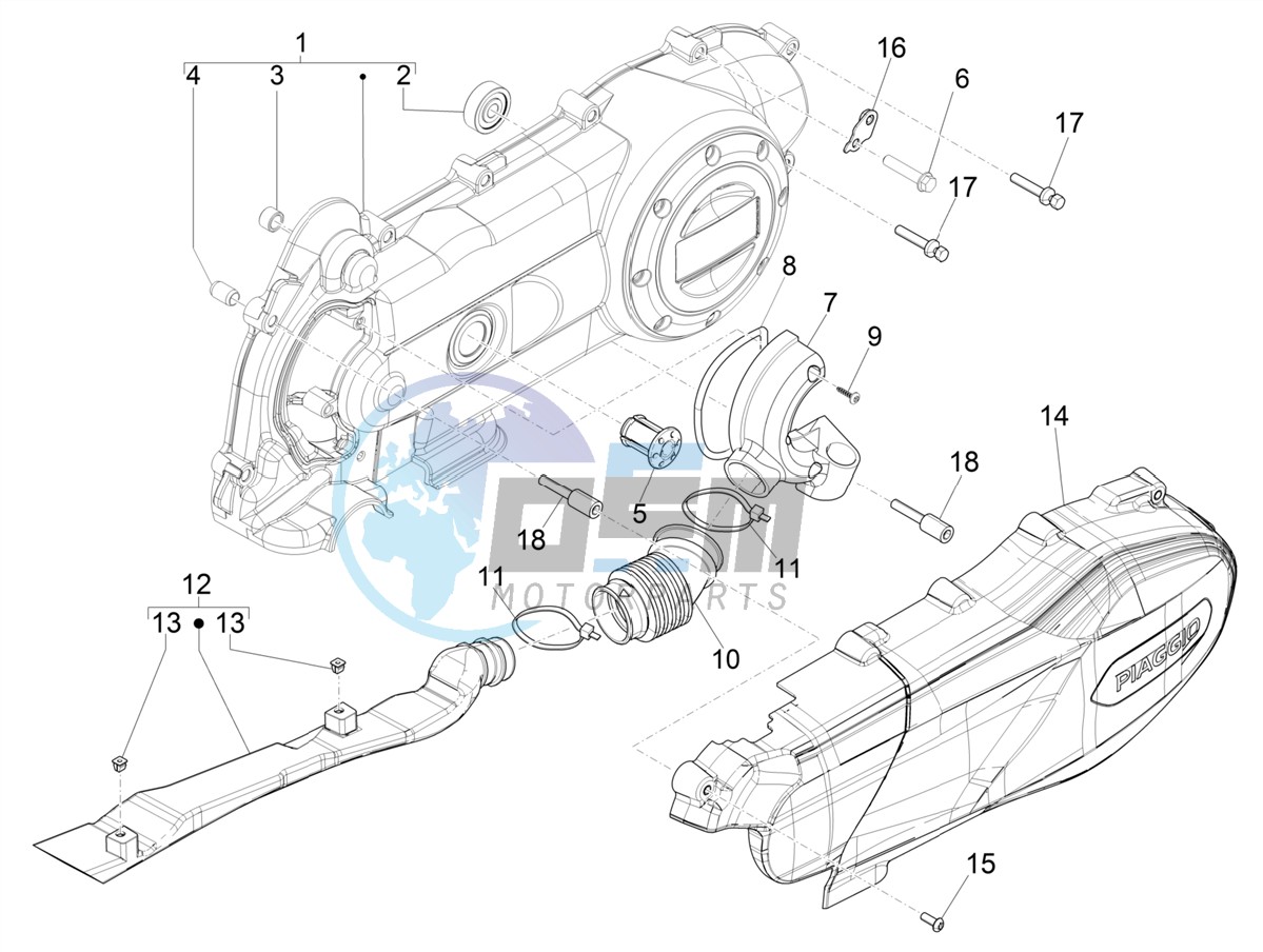 Crankcase cover - Crankcase cooling