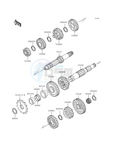 KX 250 J [KX250] (J1) [KX250] drawing TRANSMISSION