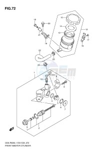 GSX-R600 (E3) drawing FRONT MASTER CYLINDER