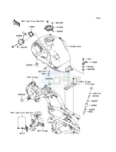 VERSYS_ABS KLE650DEF XX (EU ME A(FRICA) drawing Fuel Tank