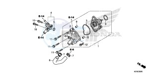 SH125ADE SH125AD UK - (E) drawing WATER PUMP