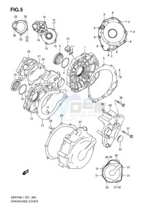 GSR750 EU drawing CRANKCASE COVER