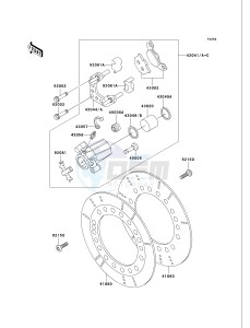 VN 750 A [VULCAN 750] (A15-A19) [VULCAN 750] drawing FRONT BRAKE