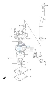 DF 150 drawing Water Pump