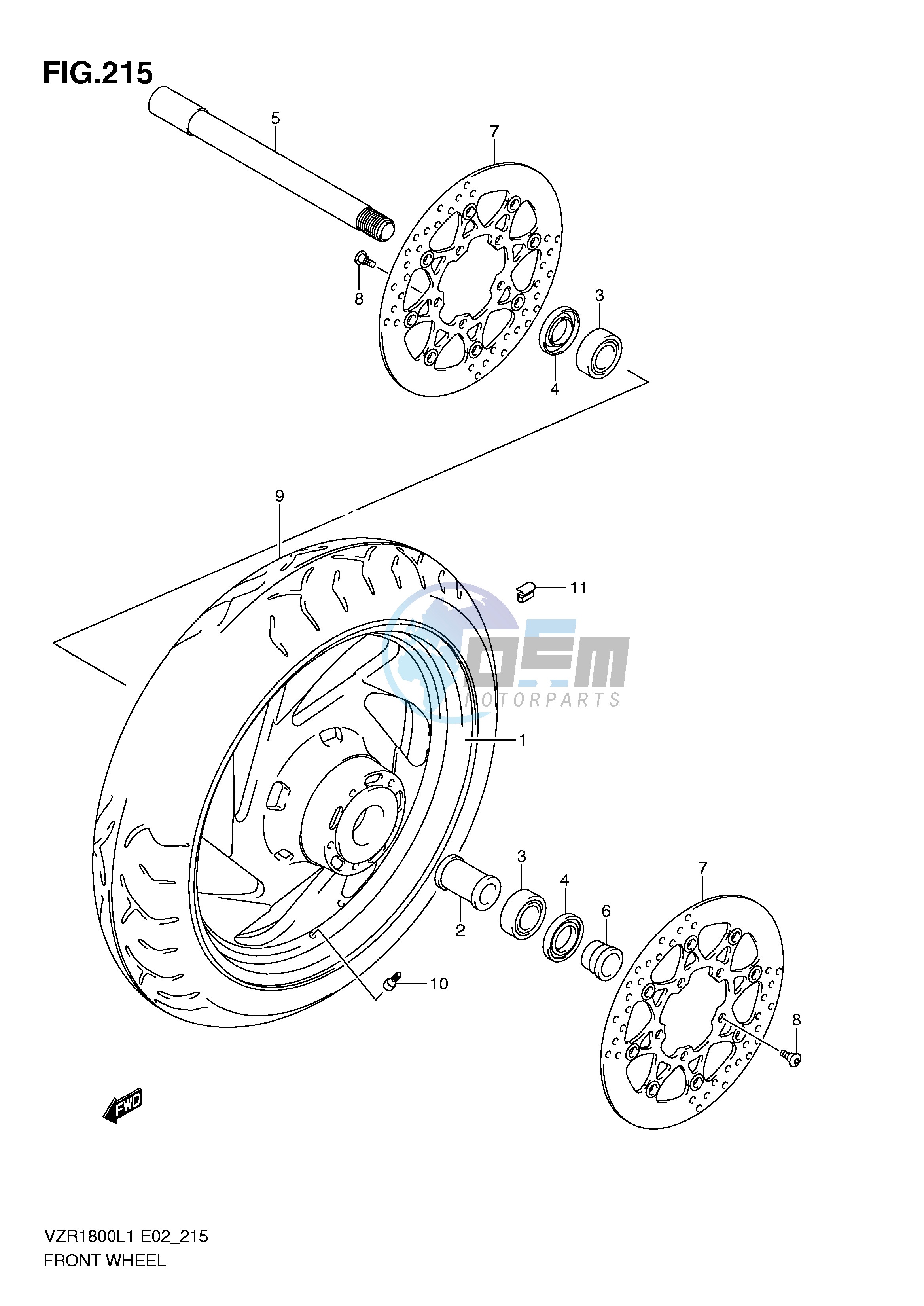 FRONT WHEEL (VZR1800L1 E51)