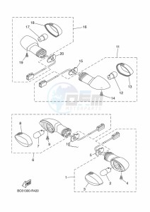 TRACER 700 MTT690-U (B1K2) drawing FLASHER LIGHT