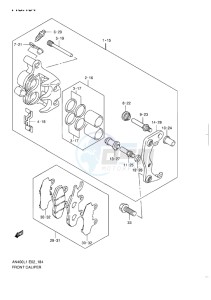 AN400 ABS BURGMAN EU drawing FRONT CALIPER