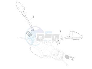 SPRINT 50 4T 3V 25 KMH E4 25 kmh (EMEA) drawing Driving mirror/s