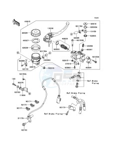 NINJA_ZX-10R_ABS ZX1000KDF FR XX (EU ME A(FRICA) drawing Front Master Cylinder