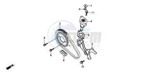 TRX450ES drawing CAM CHAIN