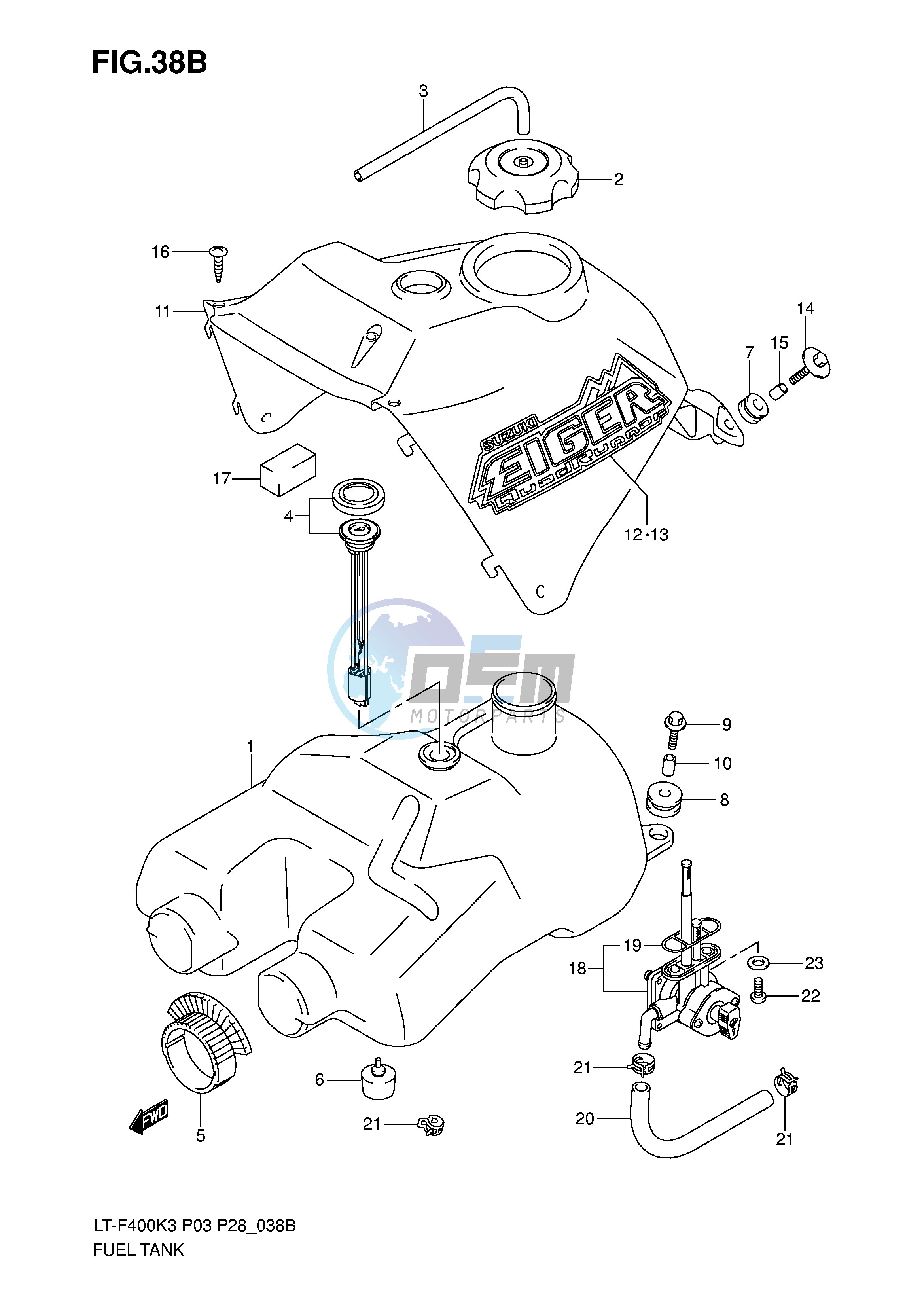 FUEL TANK (MODEL K7)