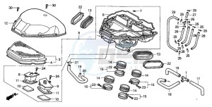 CBR600FS drawing AIR CLEANER (1)