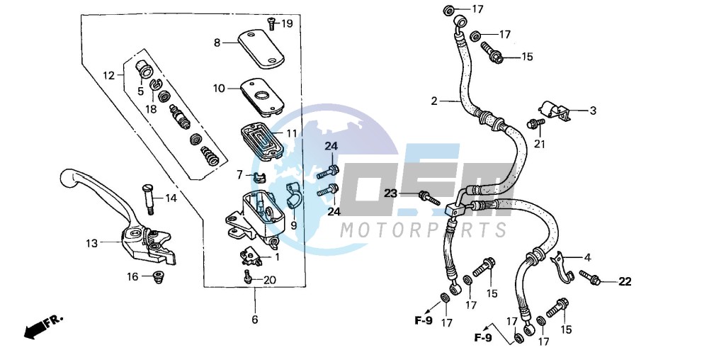 FR. BRAKE MASTER CYLINDER